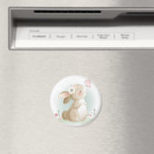 Aquarelle mignonne Magnet Bunny (In Situ (Lave-vaisselle))