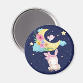 Aquarelle mignonne Magnet Bunny (Recto/Verso)