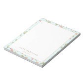 Aquarelle mignonne Motif Floral Bloc-notes (Tourné)