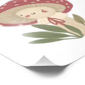 Aquarelle mignonne petit champignon Photo Imprimer (Coin)