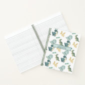 Aquarelle mignonne sur le Carnet Motif de dinosaur (Intérieur)