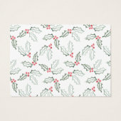 Aquarelle mince élégant Joyeux Noël (Dos)