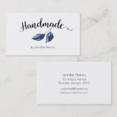 Aquarelle minimaliste Carte de visite artisanal (Devant / Derrière)