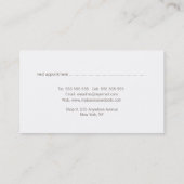 Aquarelle minimaliste Moderne Rendez-vous affaires (Dos)