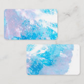aquarelle modèle de carte de visite abstrait en bl (Devant / Derrière)