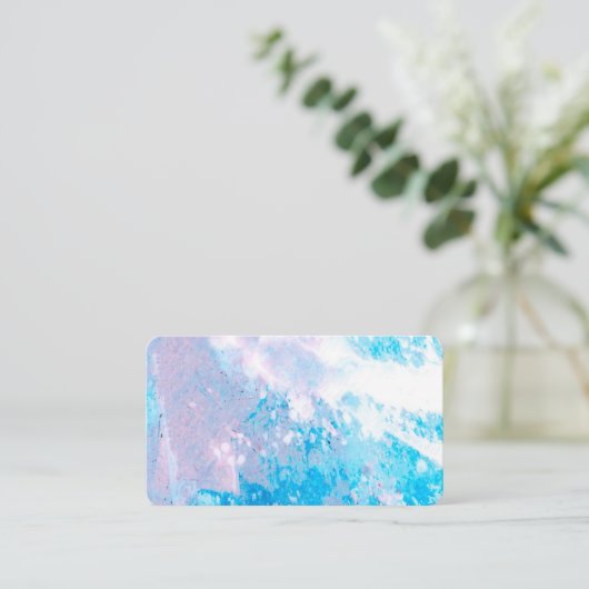 aquarelle modèle de carte de visite abstrait en bl (Debout devant)