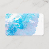 aquarelle modèle de carte de visite abstrait en bl (Dos)