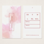 Aquarelle Modern Pink Line Hang (Devant & derrière)