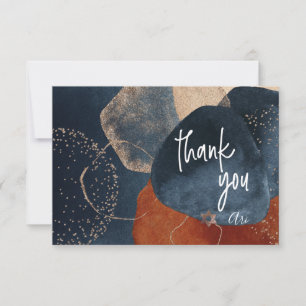 Aquarelle Moderne Abstrait Mitzvah MERCI  