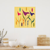 Aquarelle moderne Abstraite Calla Lily Impression (Cuisine)