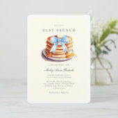 Aquarelle moderne Bébé Brunch Invitation (Debout devant)