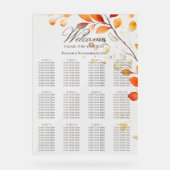 Aquarelle moderne Boho Autumn Feuilles de siège gr (Recto)