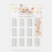 Aquarelle moderne Boho Autumn Feuilles de siège gr (Recto)