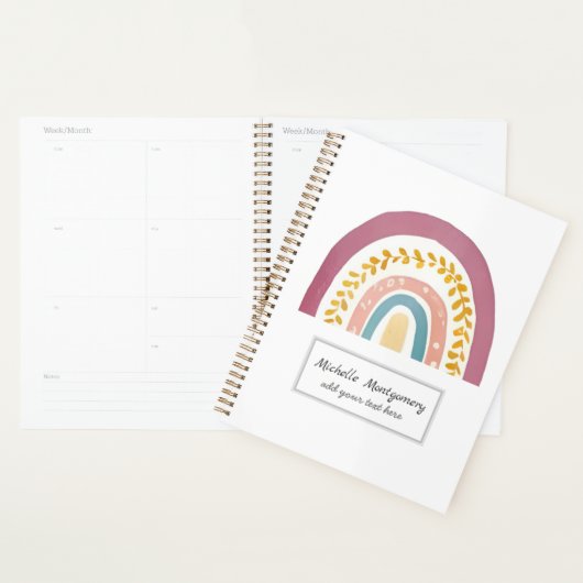 Aquarelle moderne Boho Rainbow Custom (Devant avec enveloppe)