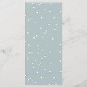 Aquarelle moderne Botanique Floral Menu Mariage (Dos)