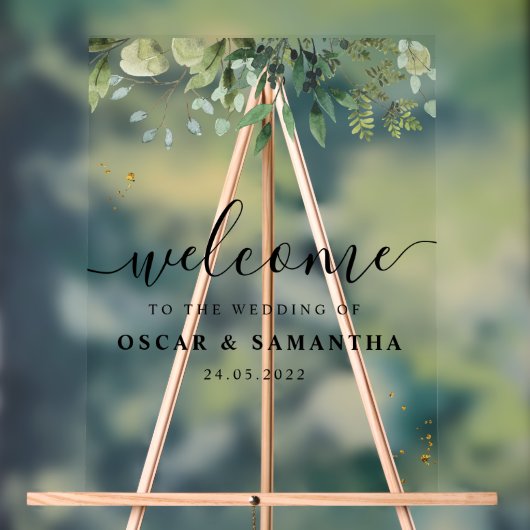 Aquarelle moderne Branche des Feuilles verts (Neutre)