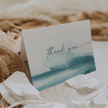 Aquarelle moderne | CARTE DE REMERCIEMENTS TURQUOI<br><div class="desc">Cette carte de remerciements turquoise aquarelle moderne est parfaite pour une mariage contemporaine élégante. La collection design minimaliste, classique et élégante présente de simples touches de peinture couleur à l'eau dans de jolis tons bijoux. Personnalisez l'intérieur de la carte avec vos noms, et un message de remerciement. Sinon, laissez la...</div>