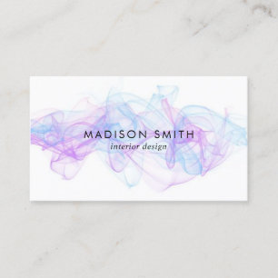 Aquarelle moderne   CARTE DE VISITE TURQUOISE