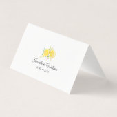 Aquarelle moderne Citron Mariage d'été (Back)