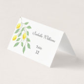 Aquarelle moderne Citron Mariage d'été (Front)