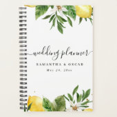 Aquarelle moderne Citrons et feuilles jaunes (Devant)