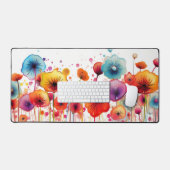 Aquarelle moderne colorée Floral (Clavier et souris)
