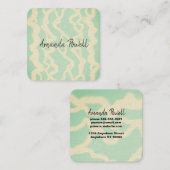 aquarelle moderne coutume carte de visite modèles (Devant / Derrière)