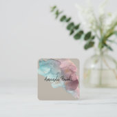 aquarelle moderne coutume carte de visite modèles (Debout devant)