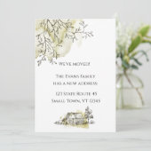 Aquarelle moderne Croquis Faire-part de déplacemen (Debout devant)