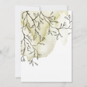 Aquarelle moderne Croquis Faire-part de déplacemen (Dos)