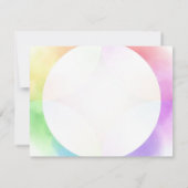 Aquarelle moderne Élégant Modèle Script Monogramme (Dos)