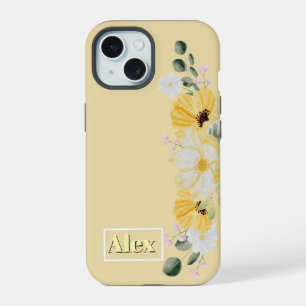 Aquarelle moderne fleurs colorées et personnaliser