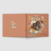 Aquarelle moderne Floral Couple Photo Mariage or (Complet)