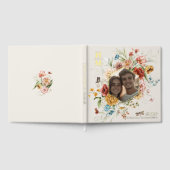 Aquarelle moderne Floral Couple Photo Mariage or (Complet)