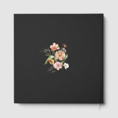 Aquarelle moderne Floral Couple Photo Mariage or (Verso)