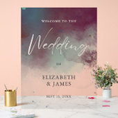 Aquarelle moderne Joyau Tones Boho Mariage Bienven (Mariage)