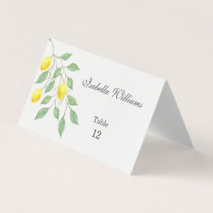Aquarelle moderne Lemon Summer Mariage Place