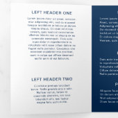 Aquarelle moderne Marine Blue Trifold Brochure (Intérieur en premier)