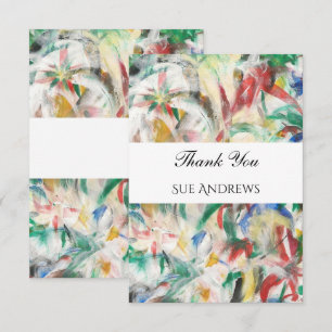 Aquarelle moderne Merci Abstrait
