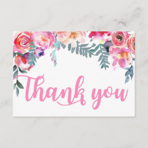 Aquarelle moderne Merci Floral