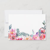 Aquarelle moderne Merci Floral (Dos)