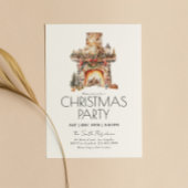 Aquarelle moderne Noël Fête Invitation