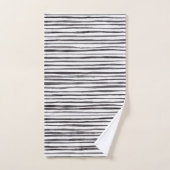 Aquarelle moderne noir et blanc    (Serviette à main)