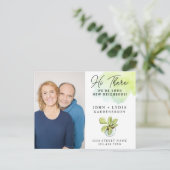 Aquarelle moderne Nouvelle carte postale voisine (Debout devant)