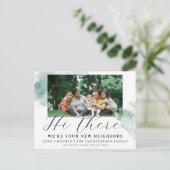 Aquarelle moderne Nouvelle carte postale voisine (Debout devant)