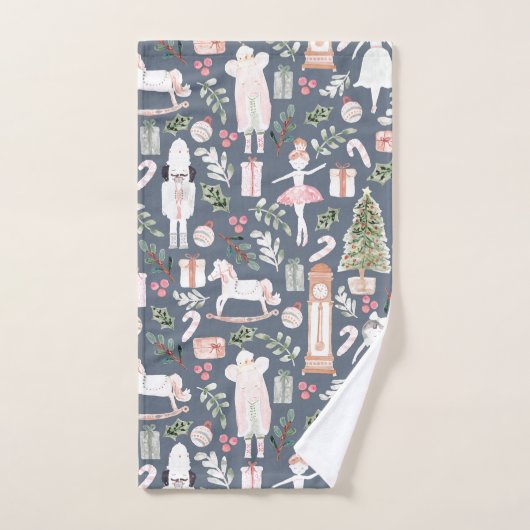 Aquarelle moderne Nutcracker (Serviette à main)