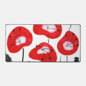 Aquarelle moderne Poppies rouges élégant tendance (Recto)