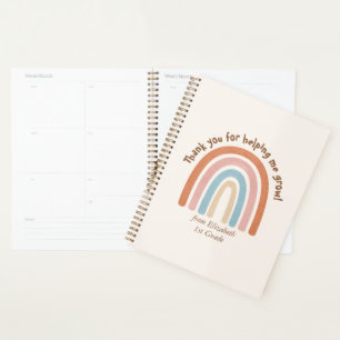 Aquarelle moderne Rainbow Teacher Merci