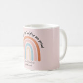 Aquarelle moderne Rainbow Teacher Merci Mug (Devant droit)