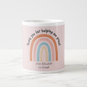 Aquarelle moderne Rainbow Teacher Merci Mug